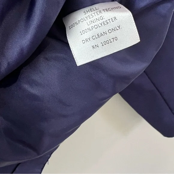 Cynthia Rowley Dark Blue Zip Up Peplum Jacket - Picture 3 of 8